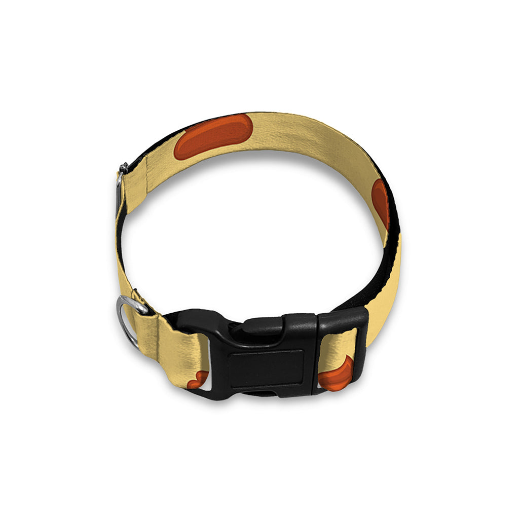 Brown Poop Pattern Print Dog Collar