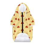 Brown Poop Pattern Print Dog Zip Up Hoodie