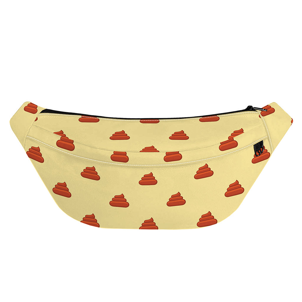 Brown Poop Pattern Print Fanny Pack