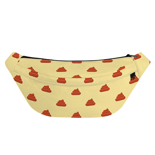 Brown Poop Pattern Print Fanny Pack