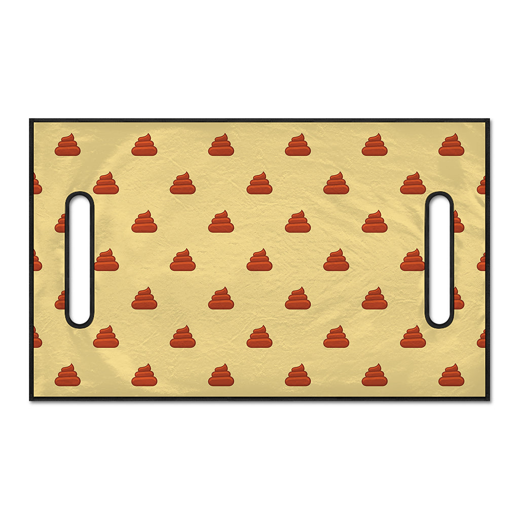 Brown Poop Pattern Print Golf Cart Seat Cover
