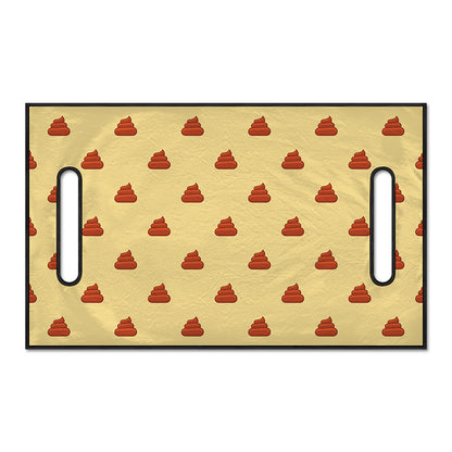 Brown Poop Pattern Print Golf Cart Seat Cover