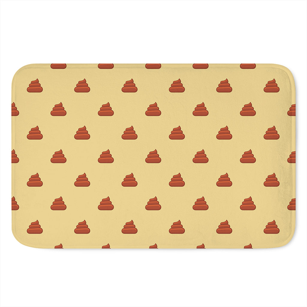 Brown Poop Pattern Print Indoor Door Mat
