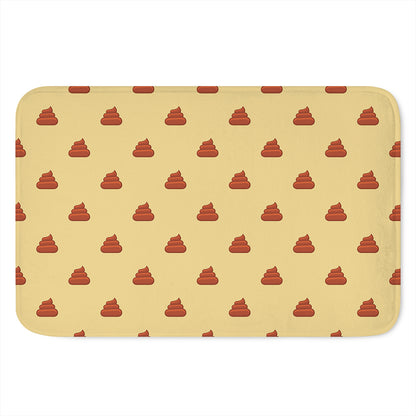 Brown Poop Pattern Print Indoor Door Mat
