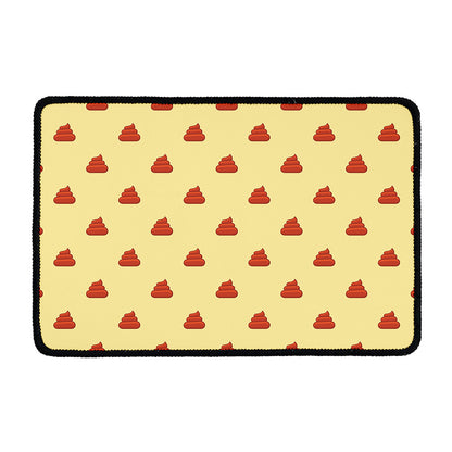 Brown Poop Pattern Print Kitchen Mat