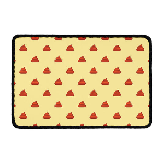 Brown Poop Pattern Print Kitchen Mat