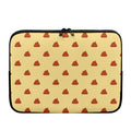 Brown Poop Pattern Print Laptop Sleeve
