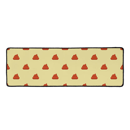 Brown Poop Pattern Print Long Kitchen Mat