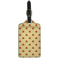Brown Poop Pattern Print Luggage Tag