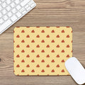 Brown Poop Pattern Print Mouse Pad