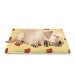 Brown Poop Pattern Print Pet Cooling Mat Cover