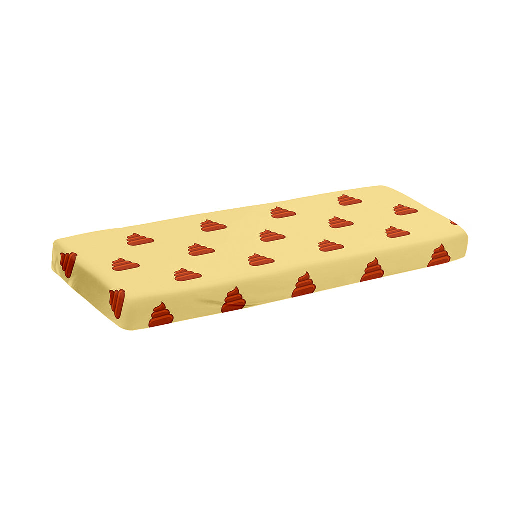 Brown Poop Pattern Print Piano Keyboard Cover