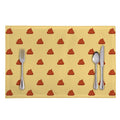 Brown Poop Pattern Print Placemat