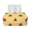 Brown Poop Pattern Print Rectangle Tissue Box Cover
