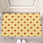 Brown Poop Pattern Print Rubber Doormat