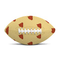 Brown Poop Pattern Print Rugby Ball