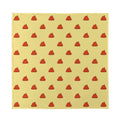 Brown Poop Pattern Print Silk Bandana