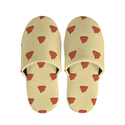 Brown Poop Pattern Print Slippers