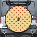 Brown Poop Pattern Print Tire Cover With Camera Hole