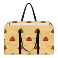 Brown Poop Pattern Print Utility Tote Bag