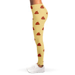 Brown Poop Pattern Print Women's Leggings