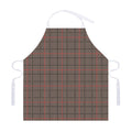 Brown Prince of Wales Check Print Adjustable Apron