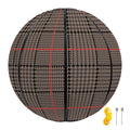 Brown Prince of Wales Check Print Basketball