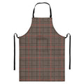 Brown Prince of Wales Check Print Bib Apron With Pocket