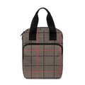 Brown Prince of Wales Check Print Bible Tote Bag