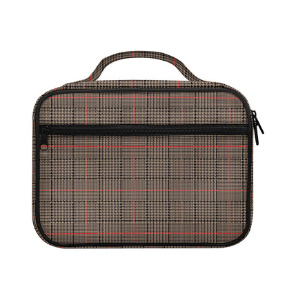 Brown Prince of Wales Check Print Briefcase Bible Bag