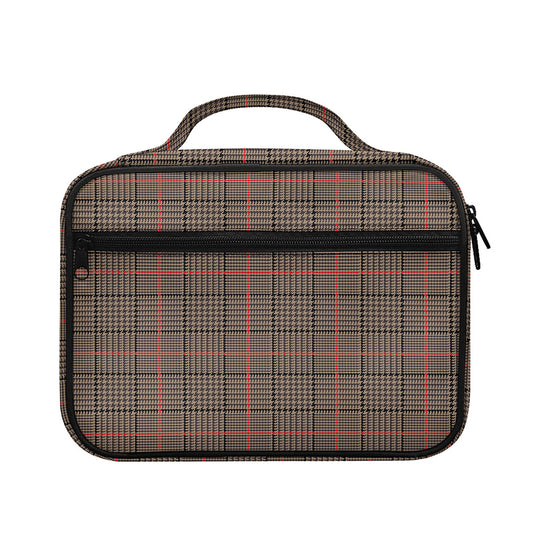 Brown Prince of Wales Check Print Briefcase Bible Bag
