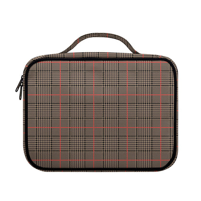 Brown Prince of Wales Check Print Briefcase Bible Bag