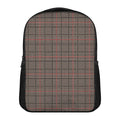 Brown Prince of Wales Check Print Casual Backpack