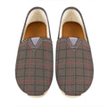 Brown Prince of Wales Check Print Casual Shoes
