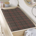 Brown Prince of Wales Check Print Changing Pad Cover