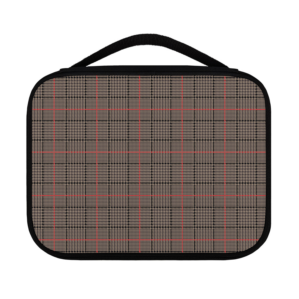 Brown Prince of Wales Check Print Classic Bible Case