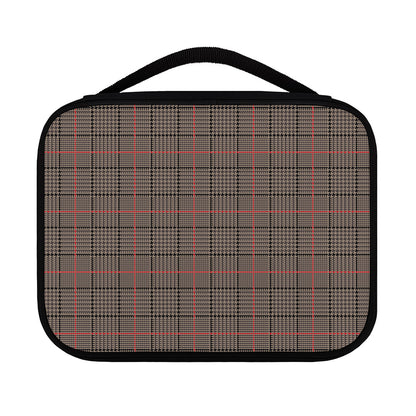 Brown Prince of Wales Check Print Classic Bible Case