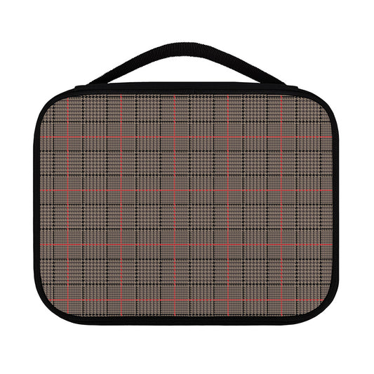 Brown Prince of Wales Check Print Classic Bible Case