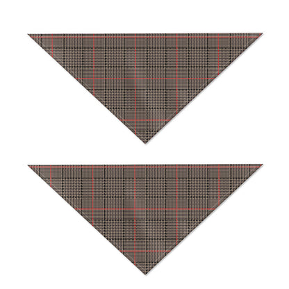 Brown Prince of Wales Check Print Dog Bandana