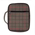 Brown Prince of Wales Check Print Front Pocket Bible Bag