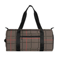 Brown Prince of Wales Check Print Gym Bag