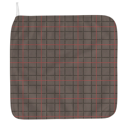 Brown Prince of Wales Check Print Hand Towel