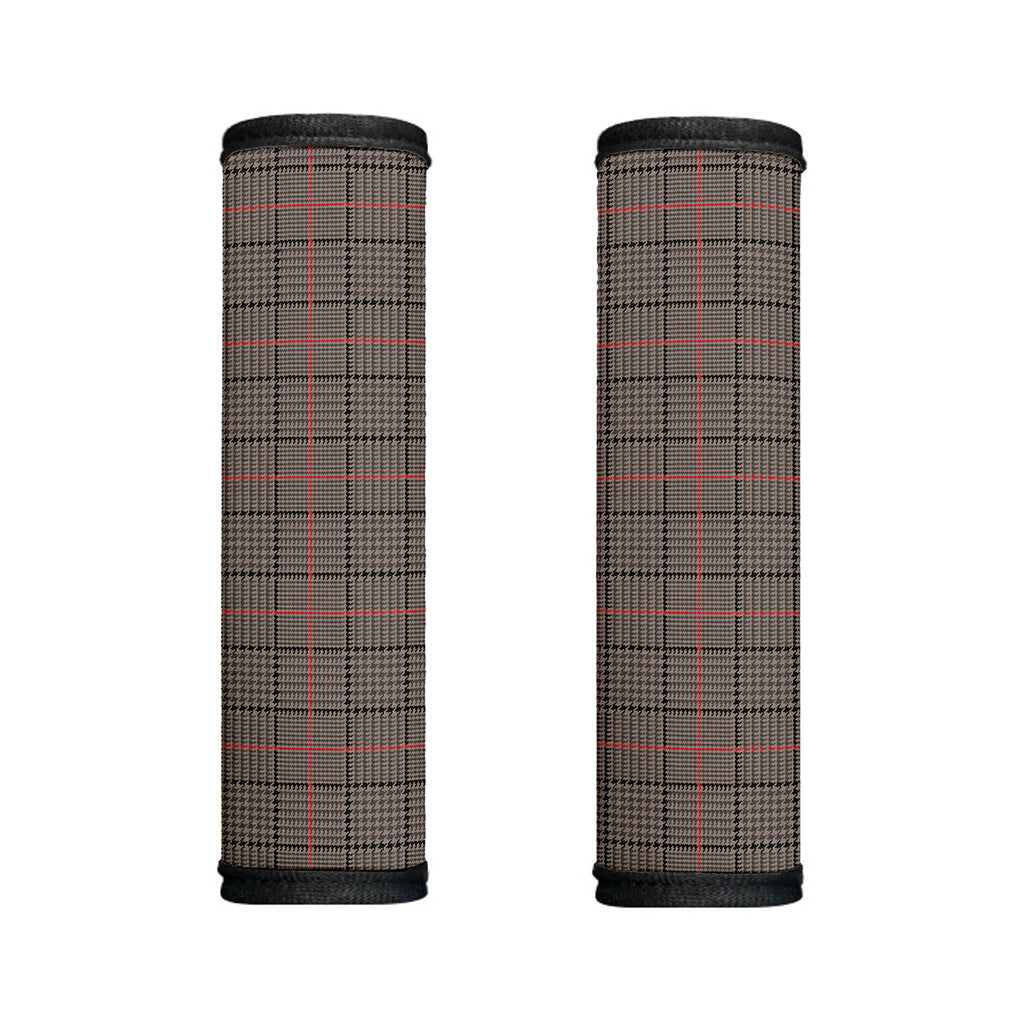 Brown Prince of Wales Check Print Handle Covers