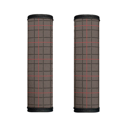 Brown Prince of Wales Check Print Handle Covers