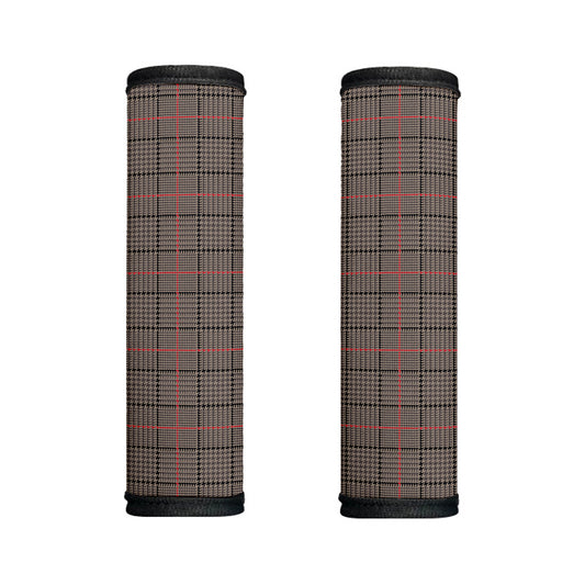 Brown Prince of Wales Check Print Handle Covers
