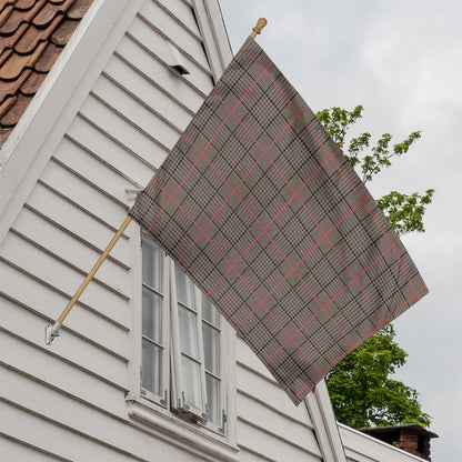 Brown Prince of Wales Check Print House Flag