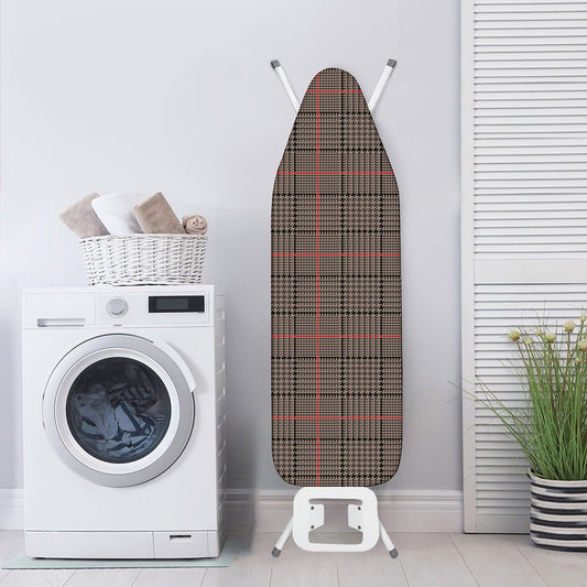 Brown Prince of Wales Check Print Ironing Board Cover