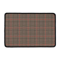 Brown Prince of Wales Check Print Kitchen Mat