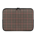 Brown Prince of Wales Check Print Laptop Sleeve