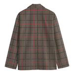 Brown Prince of Wales Check Print Men's Blazer